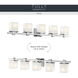Tully 5 Light 40 inch Chrome Wall Mt Bath 5 Arm Or More Wall Light
