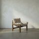 Dante Clear Coat Satin Occasional Chair