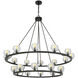 Aragon 22 Light 48 inch Matte Black Chandelier Ceiling Light