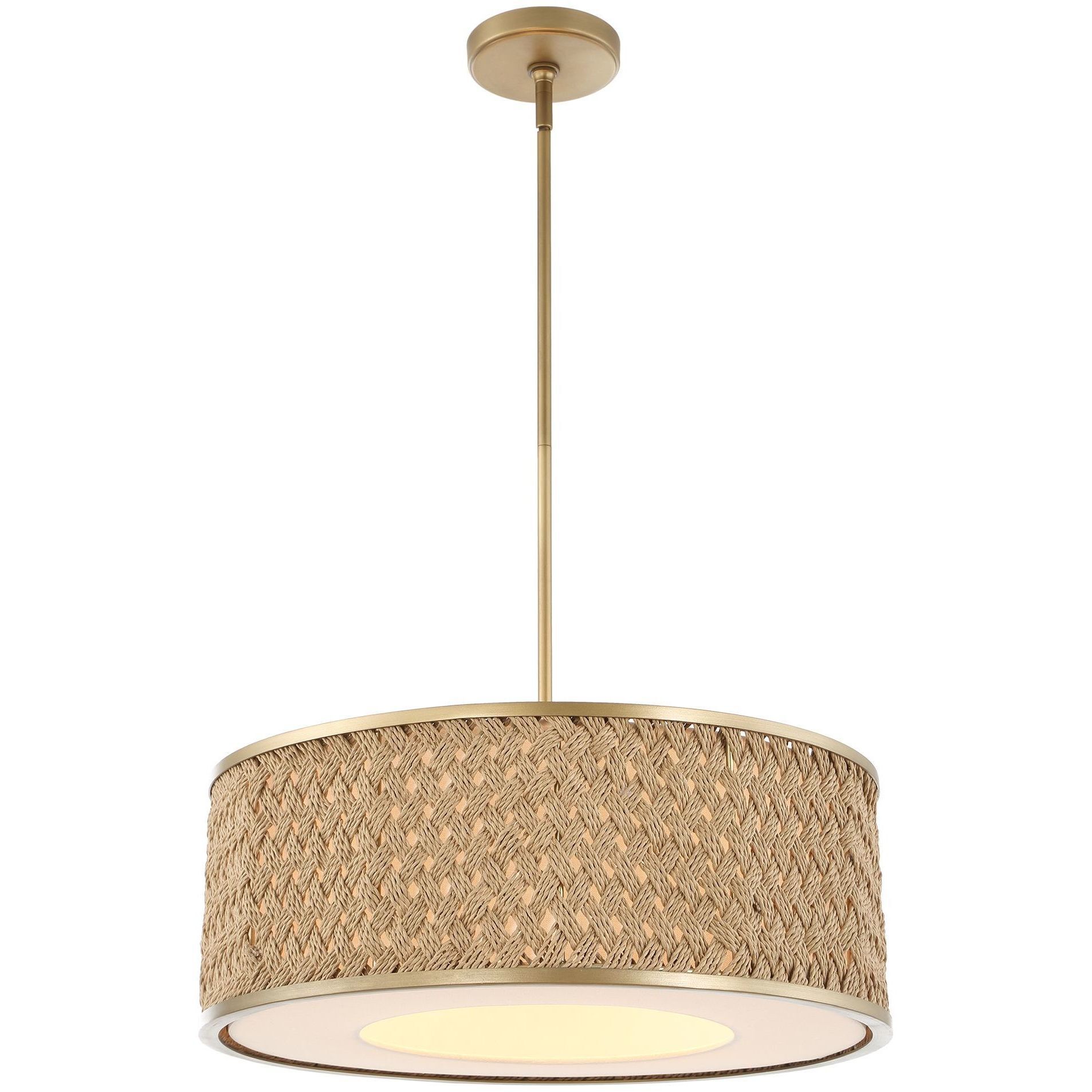 Pinchot 4 Light 22.25 inch Brushed Matte Gold Pendant Ceiling Light