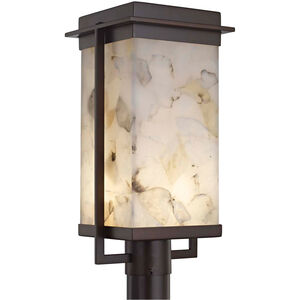 Alabaster Rocks Pacific LED 18 inch Brushed Nickel Outdoor Post Light