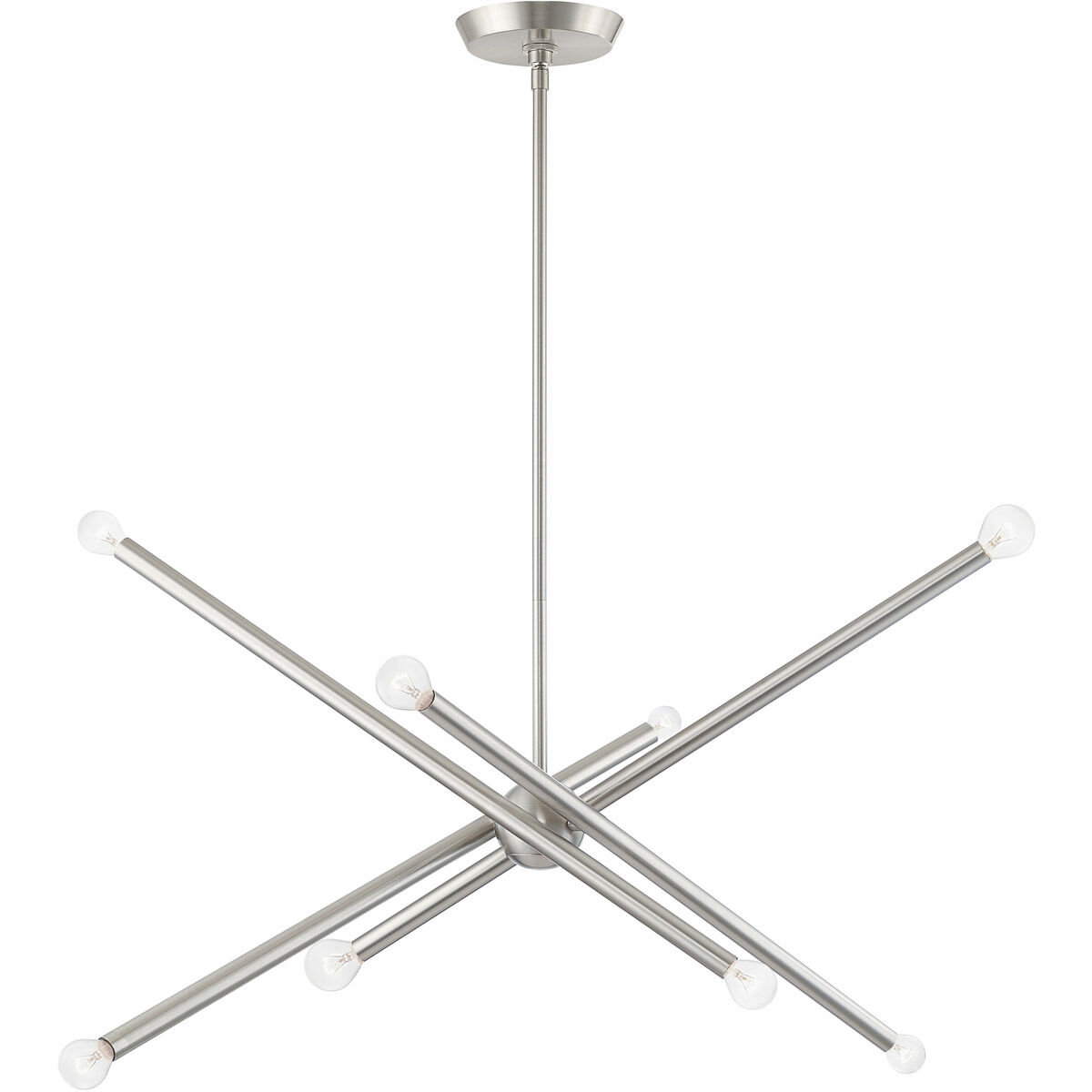 Soho 8 Light 12 inch Brushed Nickel Chandelier Ceiling Light