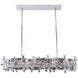 Vermeer 8 Light 44 inch Chrome Island Ceiling Light in Swarovski Elements Clear