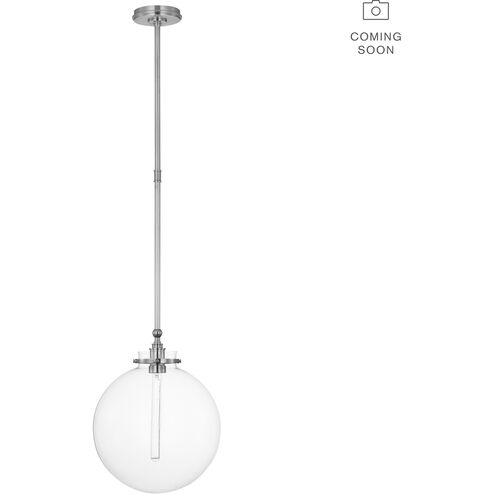 Chapman & Myers Parkington LED 14 inch Polished Nickel Globe Pendant Ceiling Light