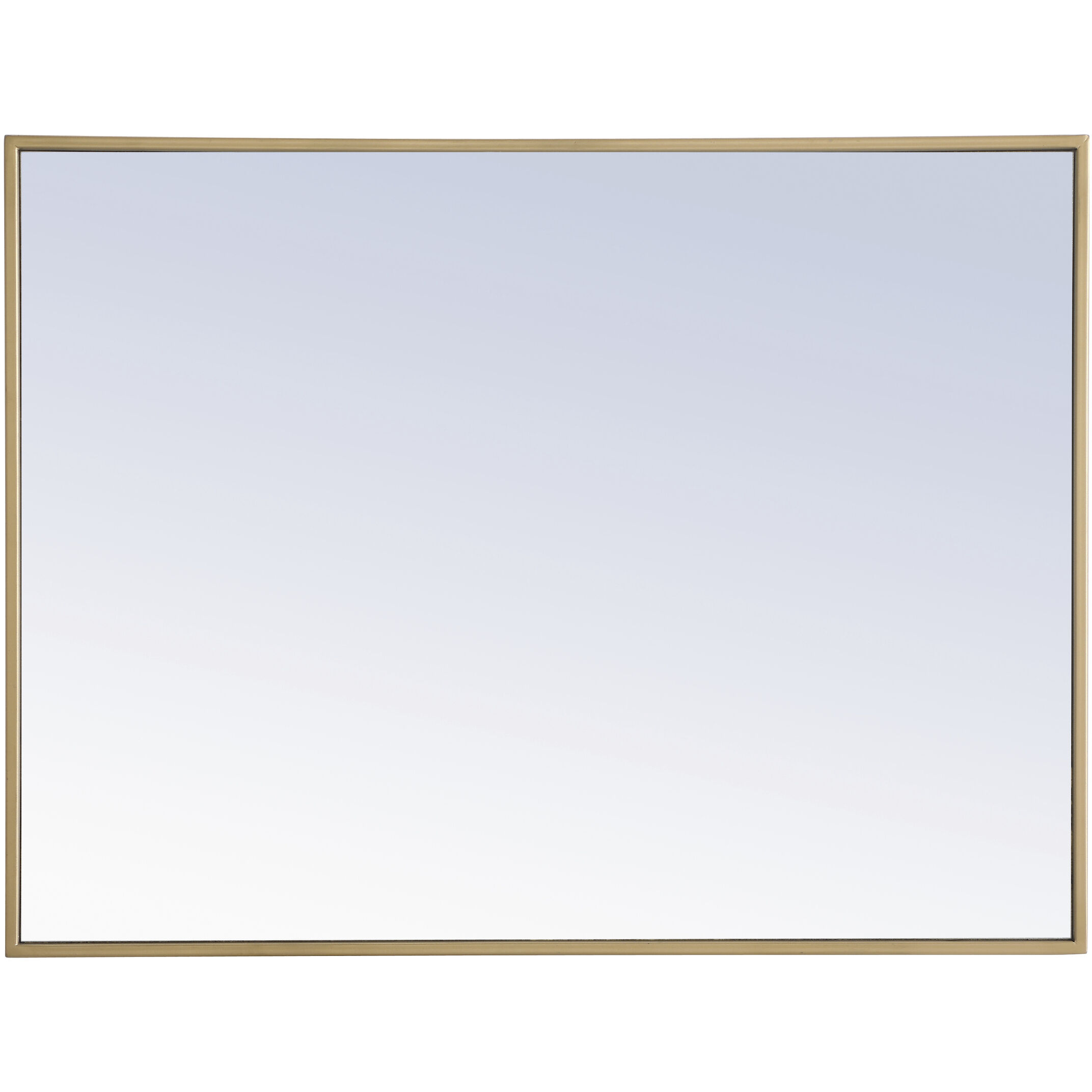 Monet 32 X 24 inch Brass Wall Mirror