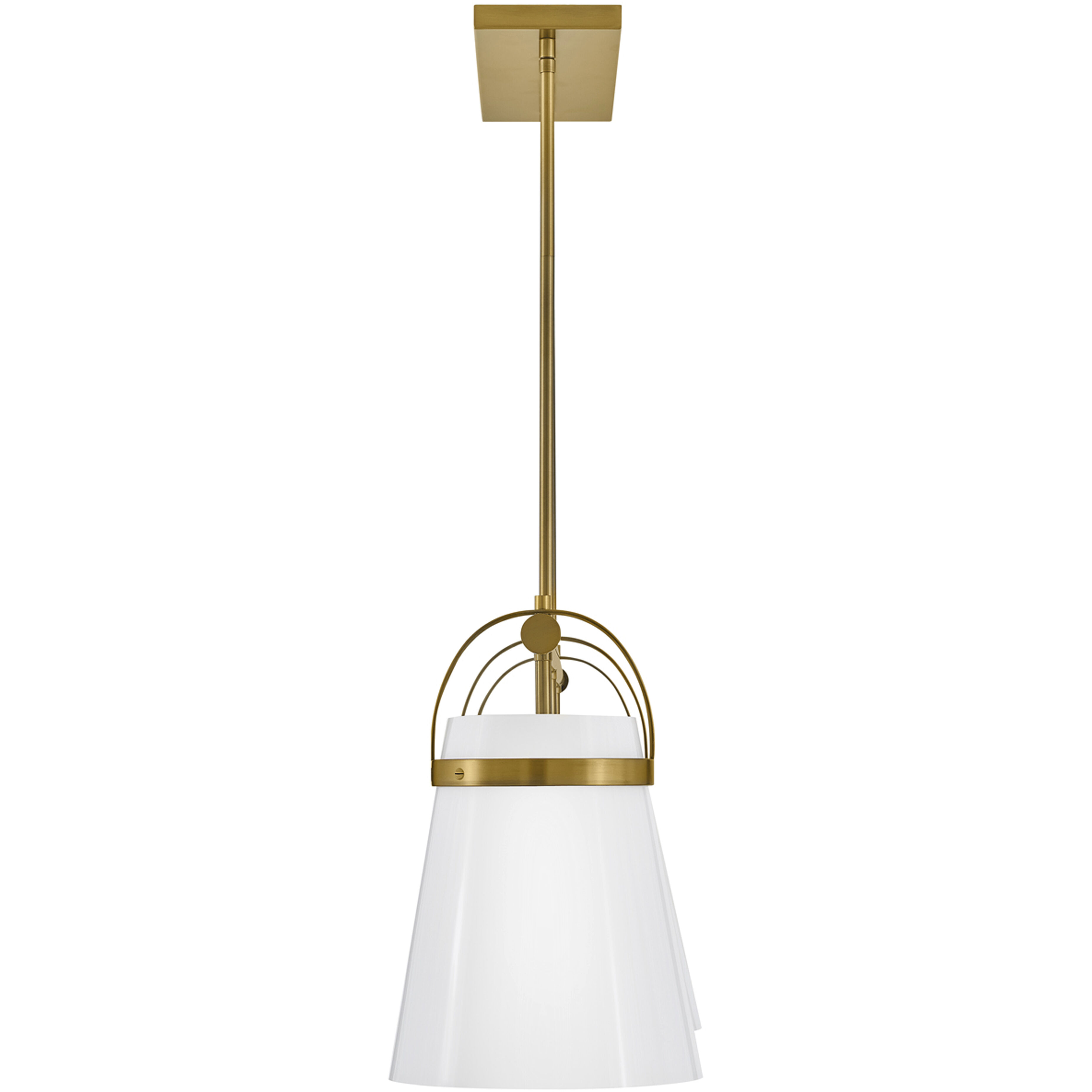 Tori LED 38 inch Lacquered Brass Chandelier Ceiling Light, Linear