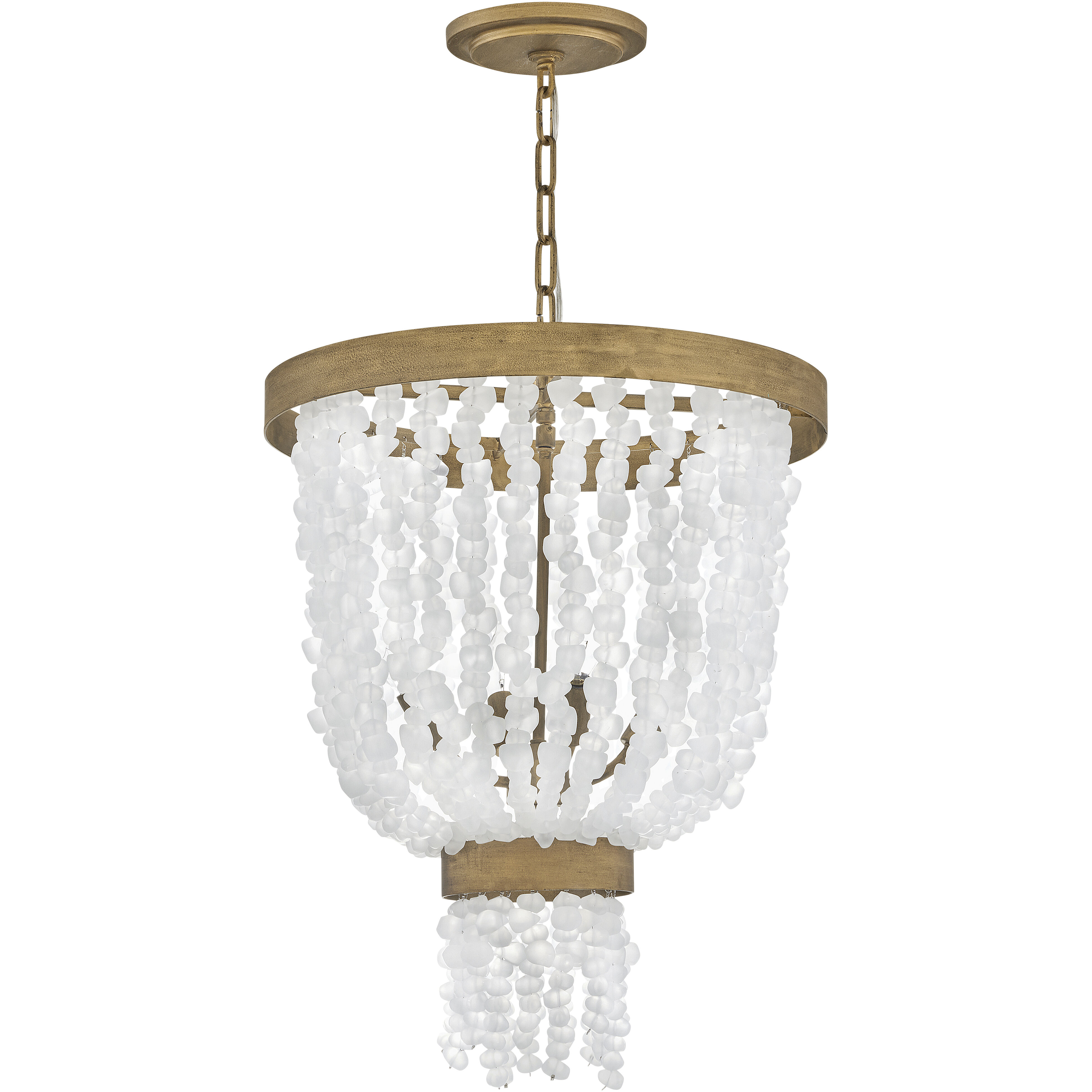 Dune LED 18 inch Burnished Gold Pendant Ceiling Light