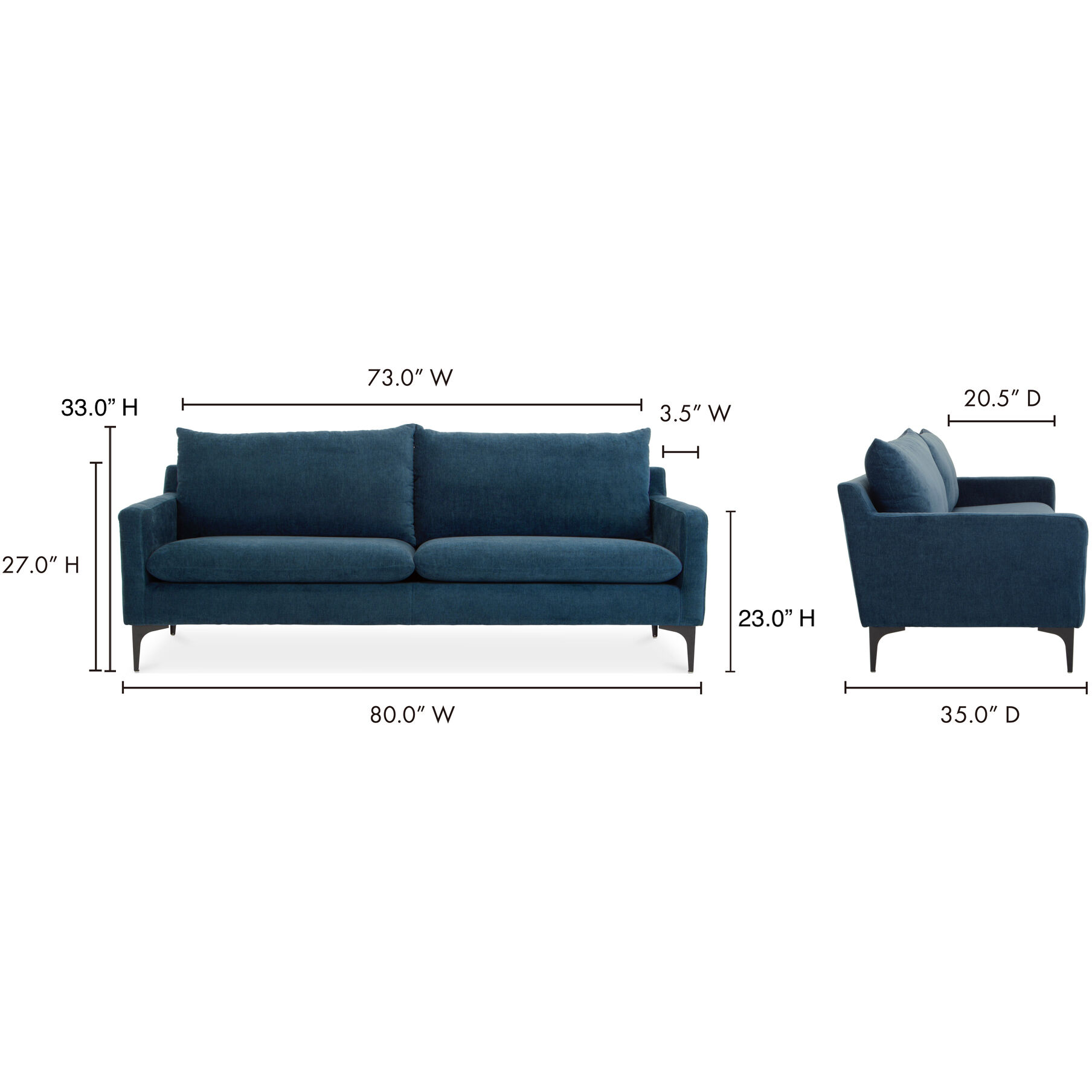 Paris Blue Sofa