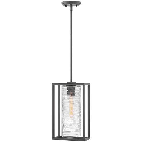 Pax LED 9 inch Satin Black Outdoor Hanging Lantern