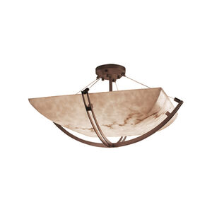 LumenAria LED 55 inch Dark Bronze Semi-Flush Ceiling Light