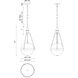 Alora Mood Harmony 3 Light 13.5 inch Brushed Gold Pendant Ceiling Light in Clear Water Glass