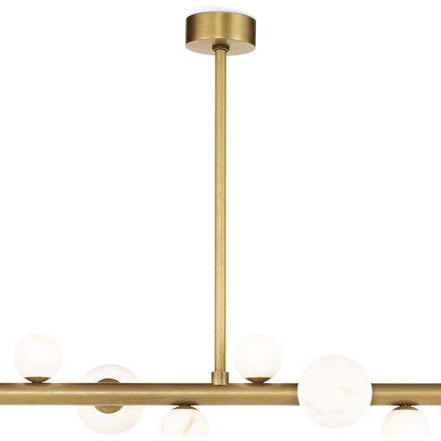 Styx LED 47.75 inch Natural Brass Chandelier Ceiling Light
