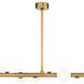 Styx LED 47.75 inch Natural Brass Chandelier Ceiling Light