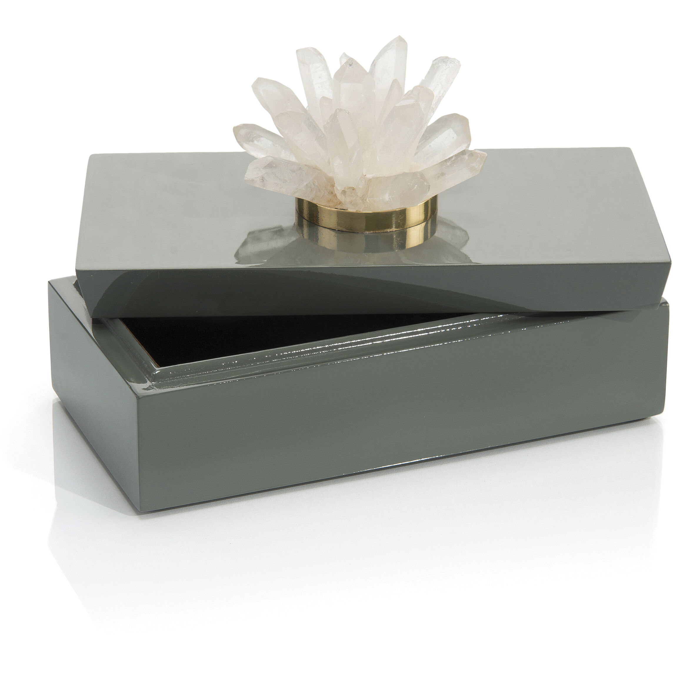 Leah Grey Decorative Box