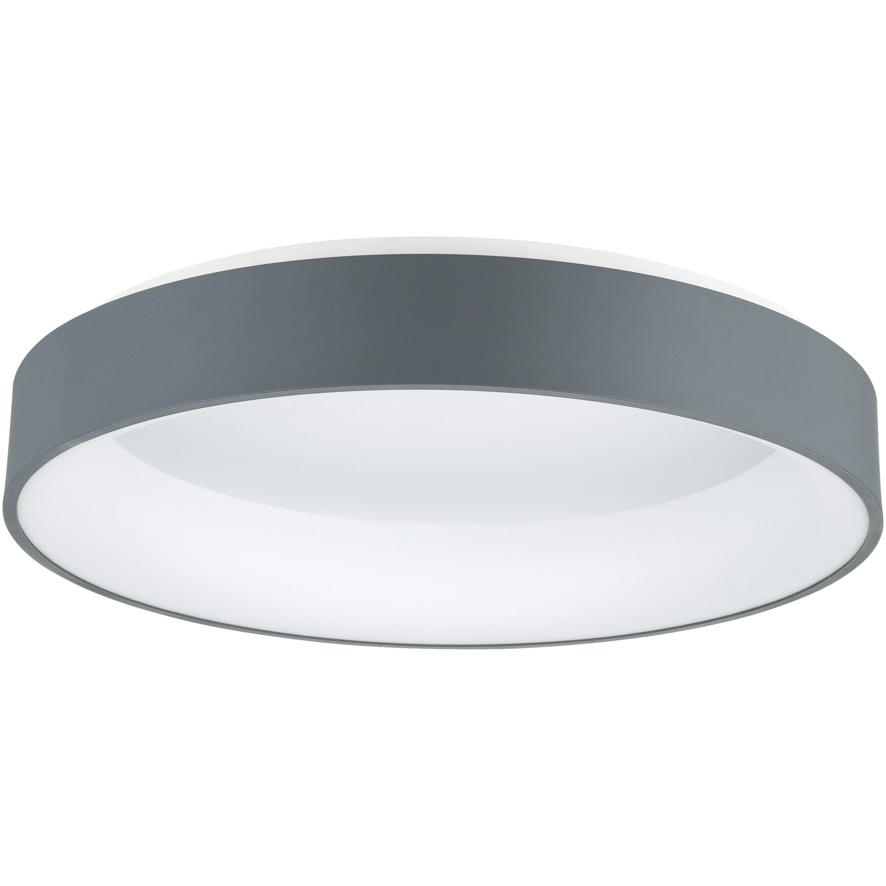 Arenal LED 24 inch Grey and White Drum Shade Flush Mount Ceiling Light in Gray and White