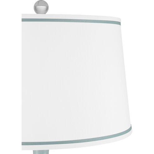 Ketty 31.25 inch 150.00 watt White/Light Blue Table Lamp Portable Light