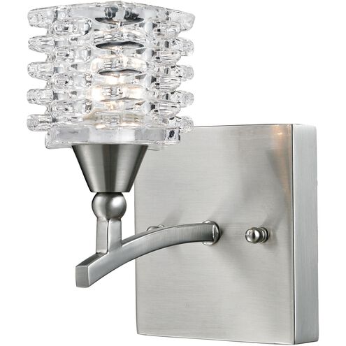 Matrix 1 Light 5 inch Satin Nickel Vanity Light Wall Light