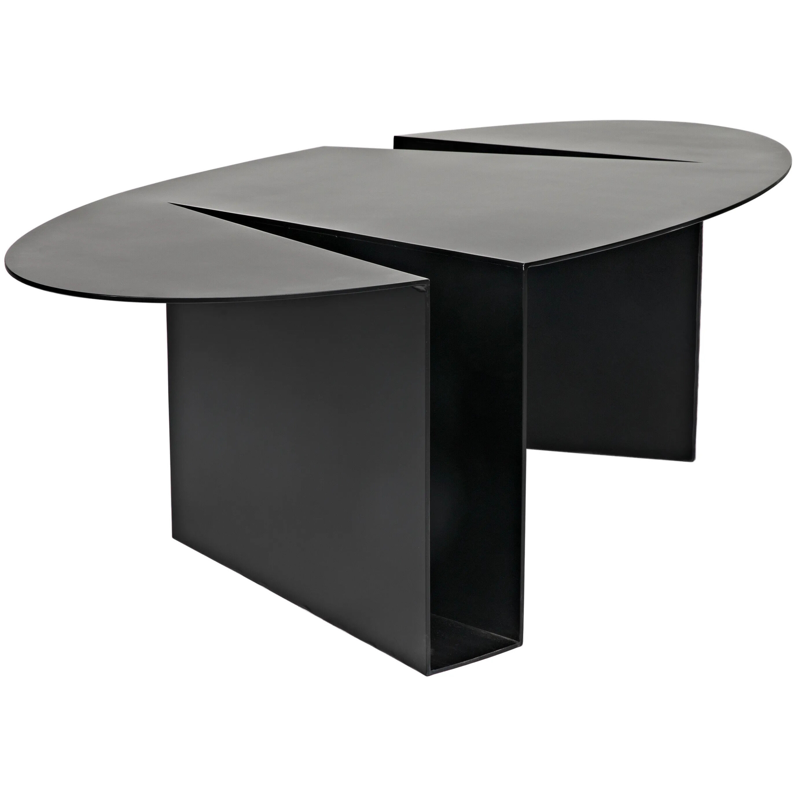 Minerva 66 X 29.5 inch Matte Black Coffee Table