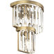 Social Club 3 Light 10.5 inch Havana Gold Wall Sconce Wall Light