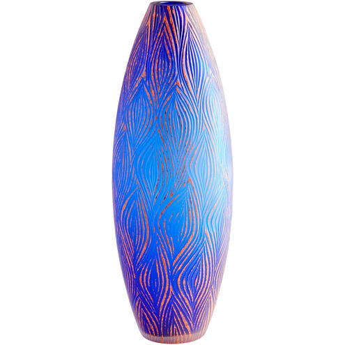 Fused Groove 17 X 6 inch Vase