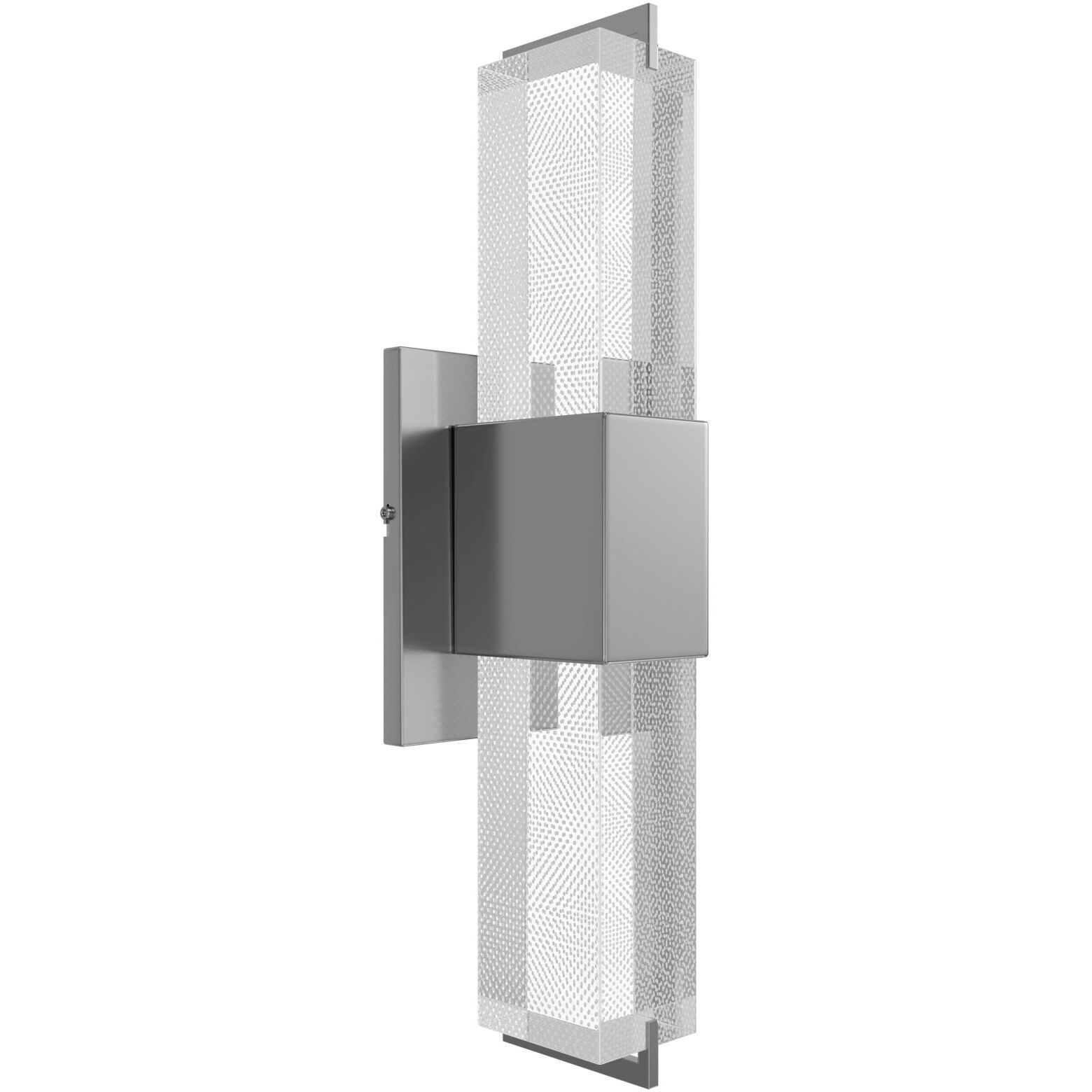 Original Glacier Snow Avenue Wall Sconce Wall Light in Polished Nickel