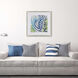 Sea Nature Blue and Turquoise and Green and Beige Framed Art