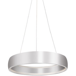 Halo LED 24.38 inch Brushed Silver Pendant Ceiling Light