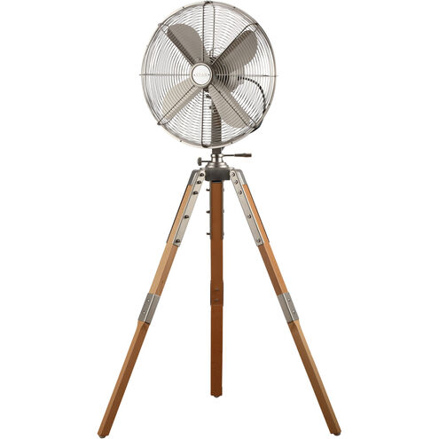 Star Tripod Satin Nickel 53 inch Pedestal Fan, 16-inch Die-Cast, Oscillating, Adjustable Tilt, 3-Speed