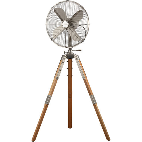 Star Tripod Satin Nickel 52.95 inch Pedestal Fan, 16-inch Die-Cast, Oscillating, Adjustable Tilt, 3-Speed