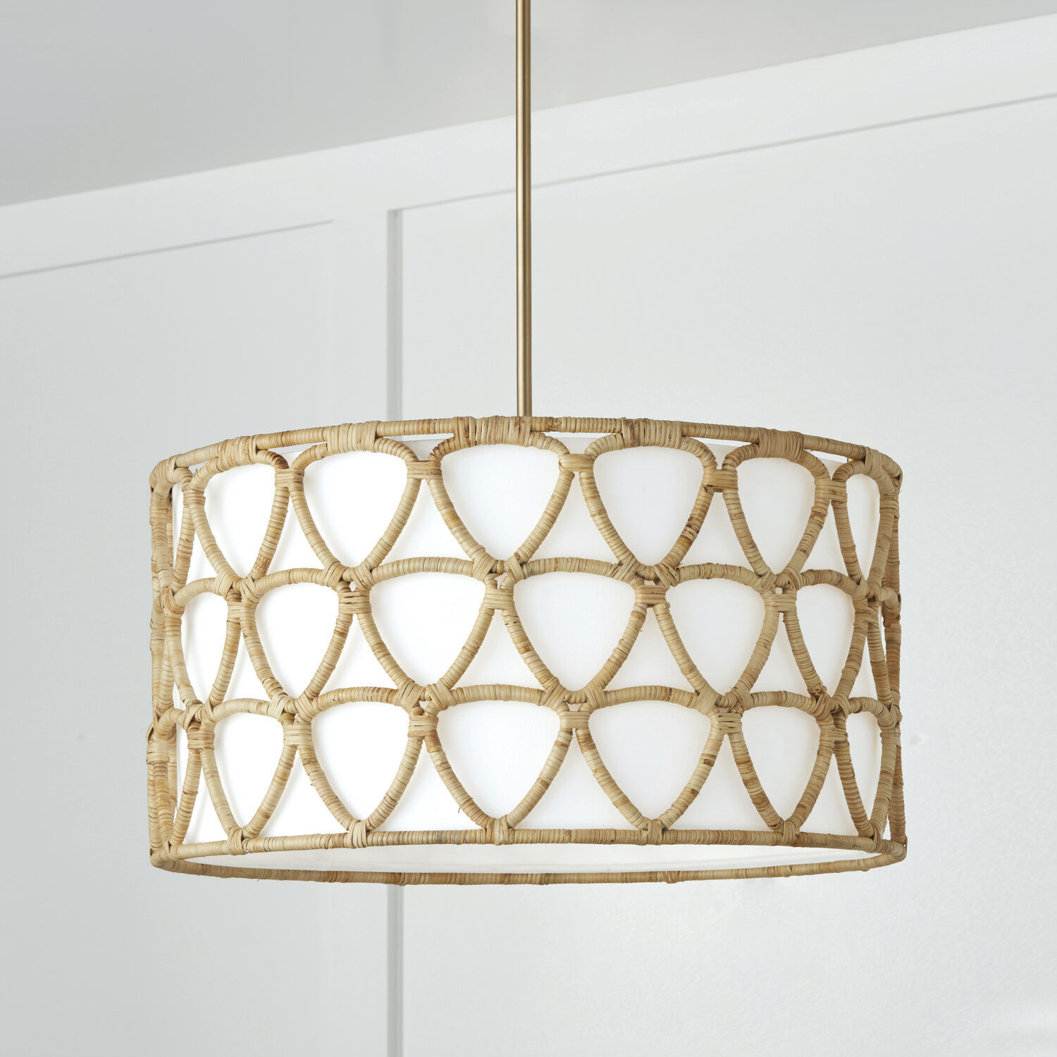 Tulum 4 Light 24.5 inch Matte Brass Pendant Ceiling Light