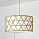 Tulum 4 Light 24.5 inch Matte Brass Pendant Ceiling Light