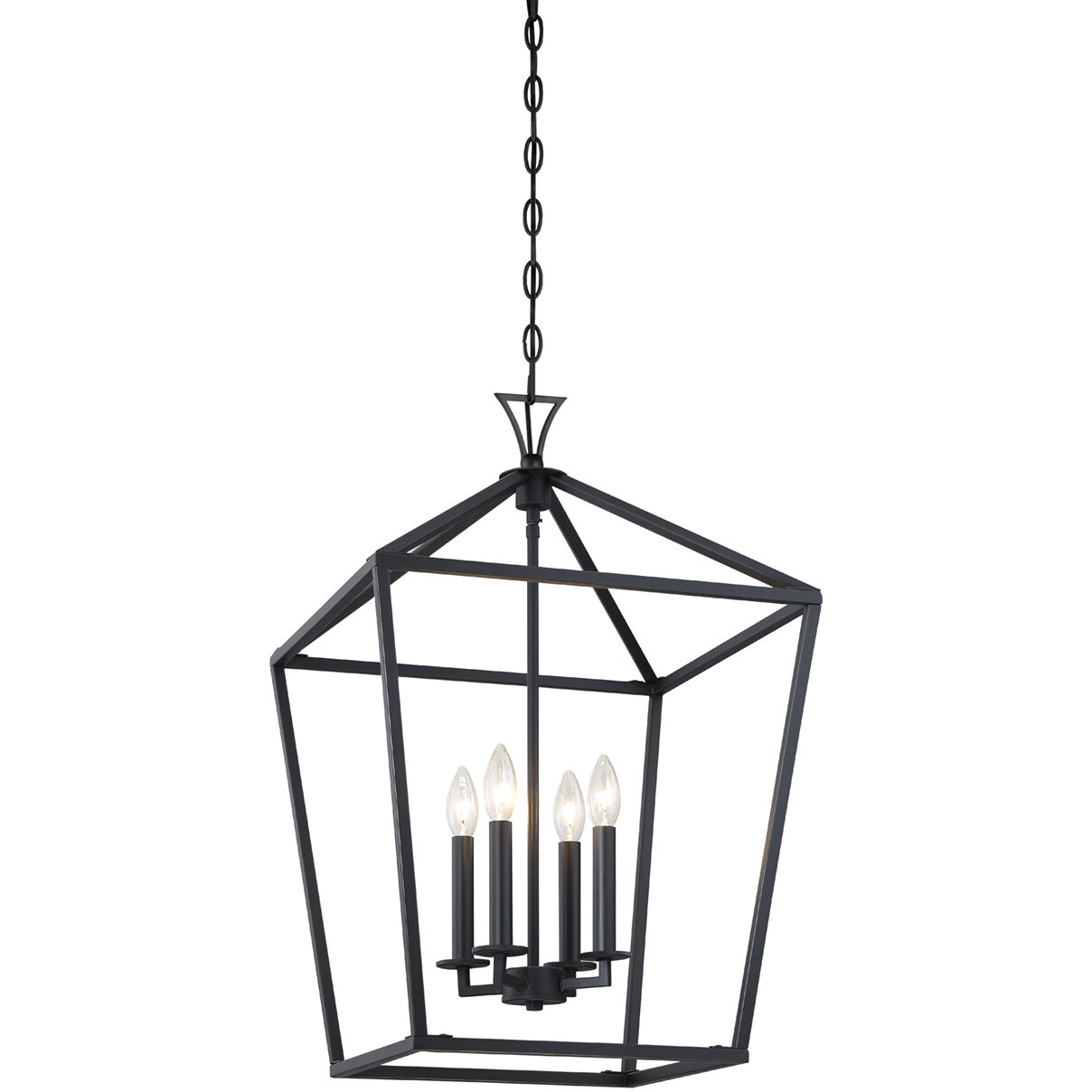 Townsend 4 Light 17 inch Matte Black Pendant Ceiling Light, Essentials