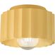 Radiance 1 Light 8 inch Muted Yellow Flush Mount Ceiling Light