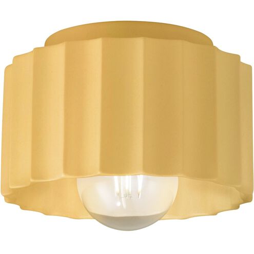 Radiance 1 Light 8 inch Muted Yellow Flush Mount Ceiling Light