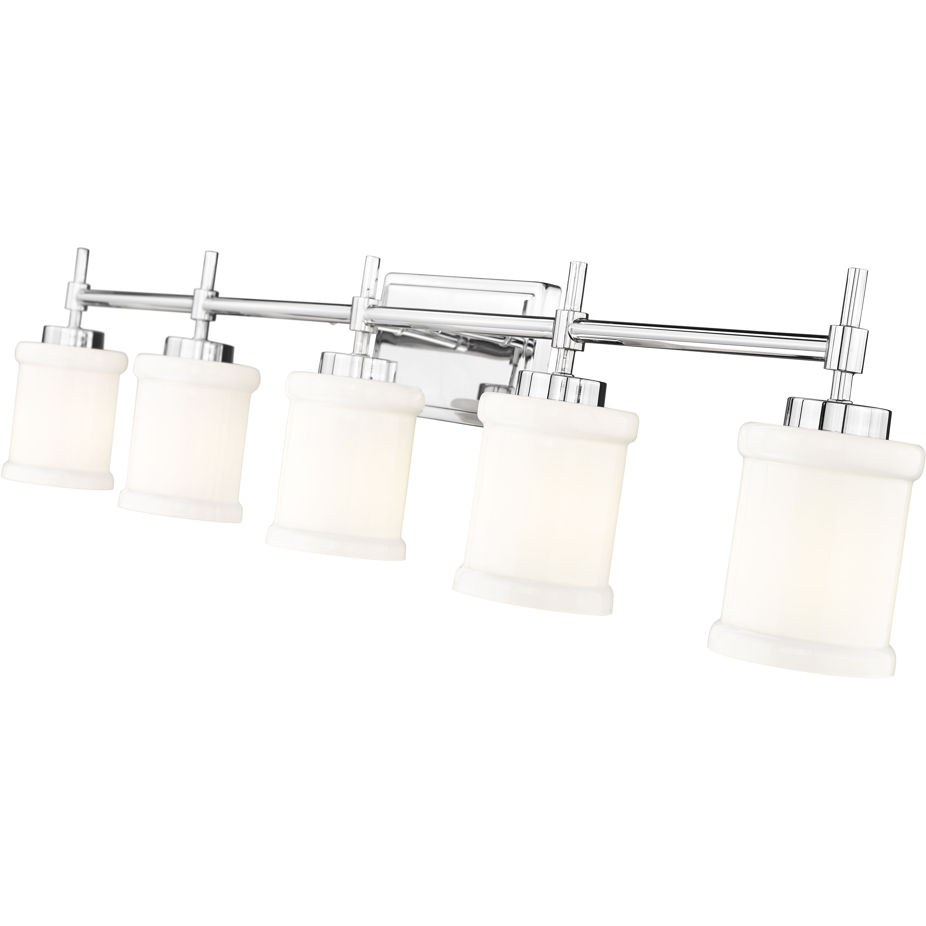 Cadoc 5 Light 40.5 inch Chrome Bath Vanity Light Wall Light