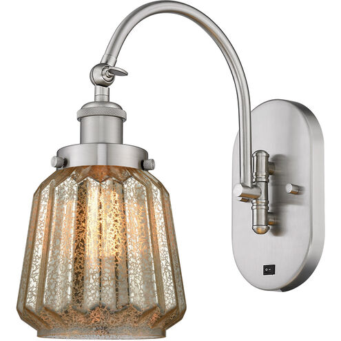 Franklin Restoration Chatham LED 7 inch Brushed Satin Nickel Sconce Wall Light