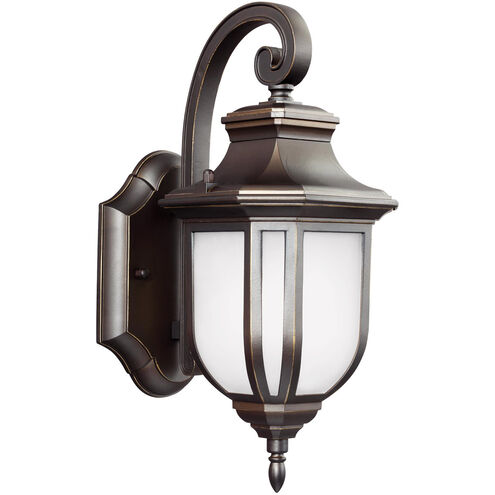 Childress 1 Light 12.63 inch Antique Bronze Outdoor Wall Lantern, Small