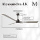 Atlas Alessandra - LK 72 inch Textured Bronze with Gray Ash Tone Blades Transitional Ceiling Fan