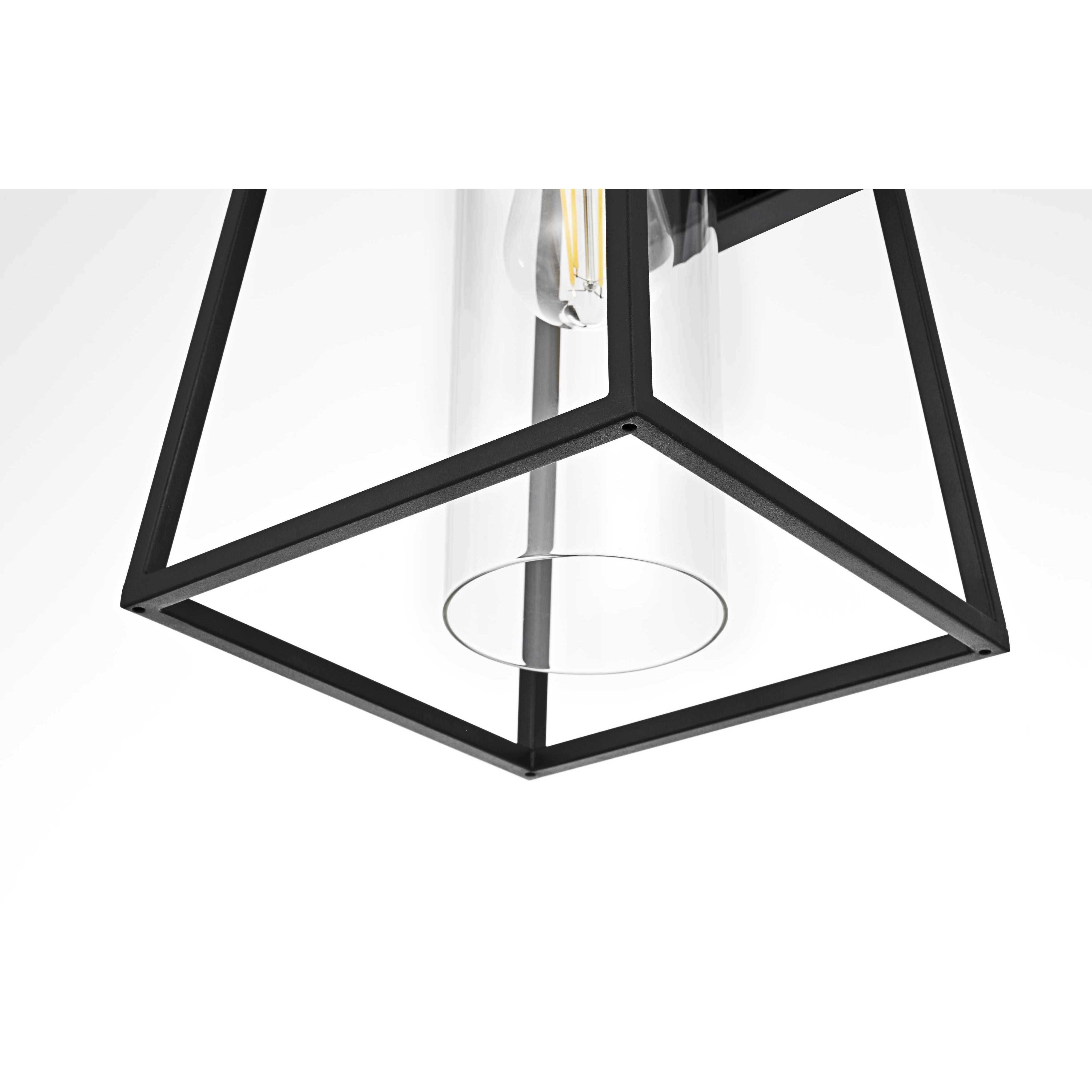 Lambert 1 Light 14 inch Black Outdoor Wall Sconce