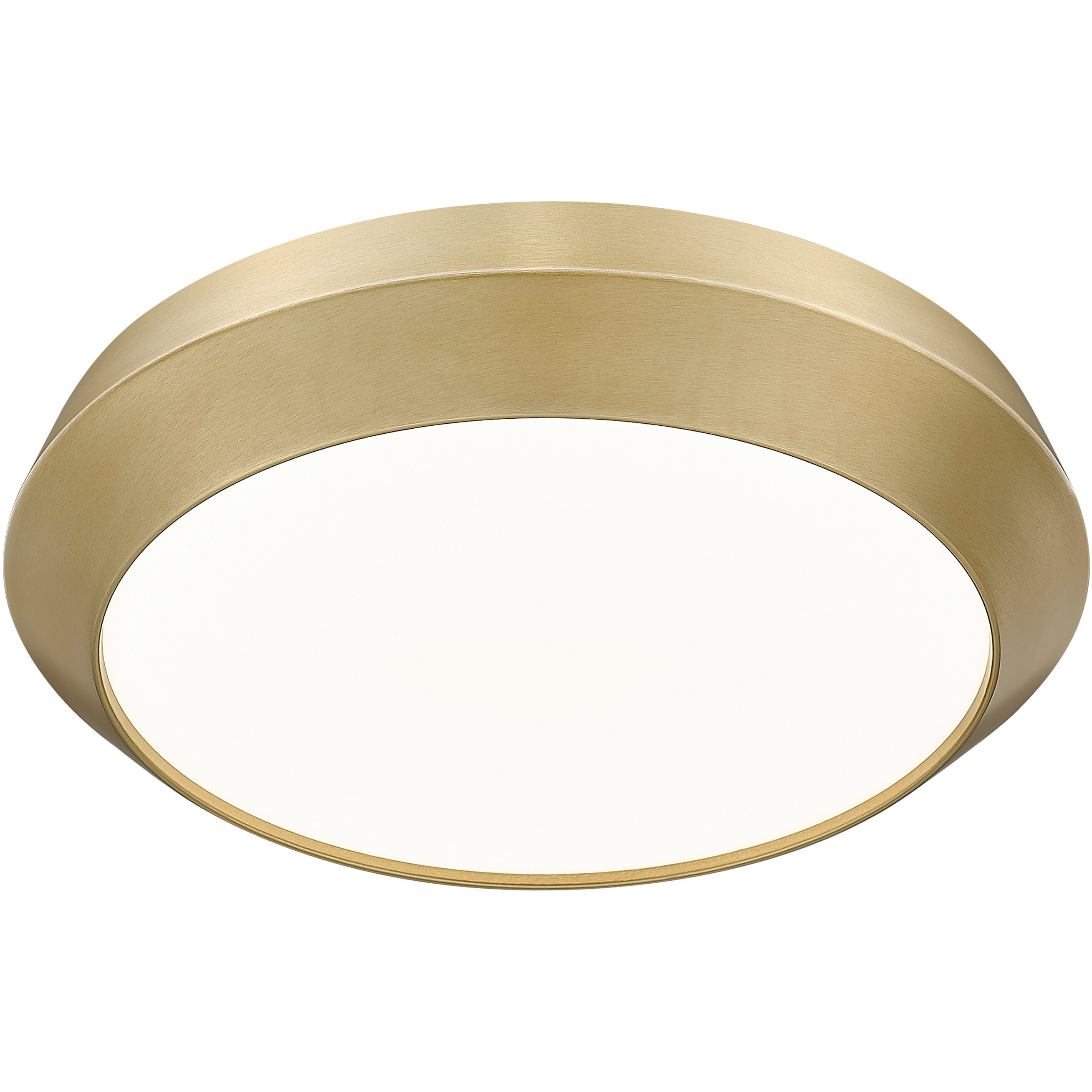 Quasars LED 16 inch Modern Gold Flush Mount Ceiling Light