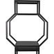 Downtown B Matte Black Bookcase