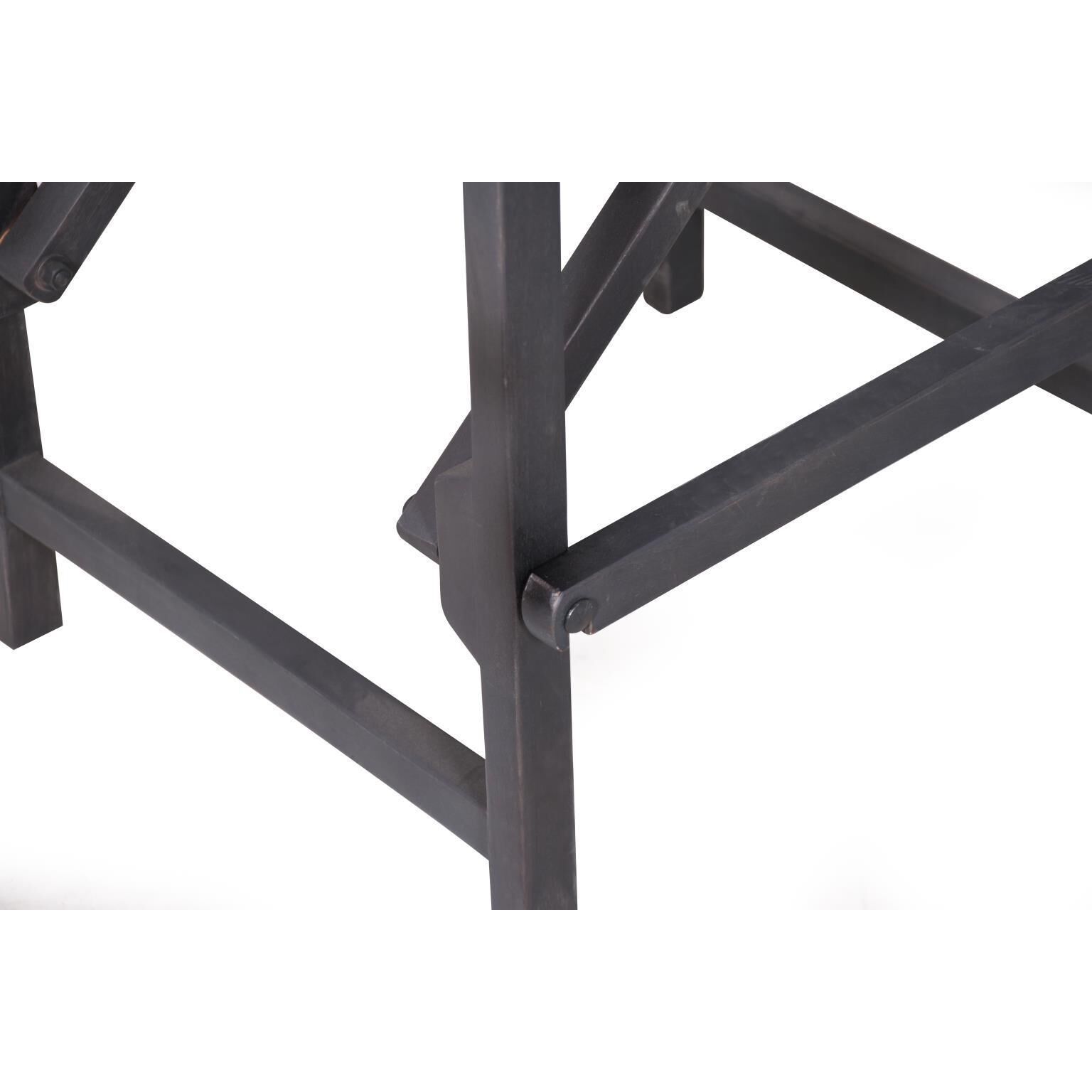 Carter 42.5 inch Black Bar Stool