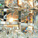 Maxime 4 Light 12 inch Chrome Flush Mount Ceiling Light in Royal Cut