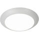 Disc LED 7.4 inch White Flush Mount Ceiling Light in 3000K