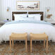 Garner Woven Jute Accent Stool in Natural