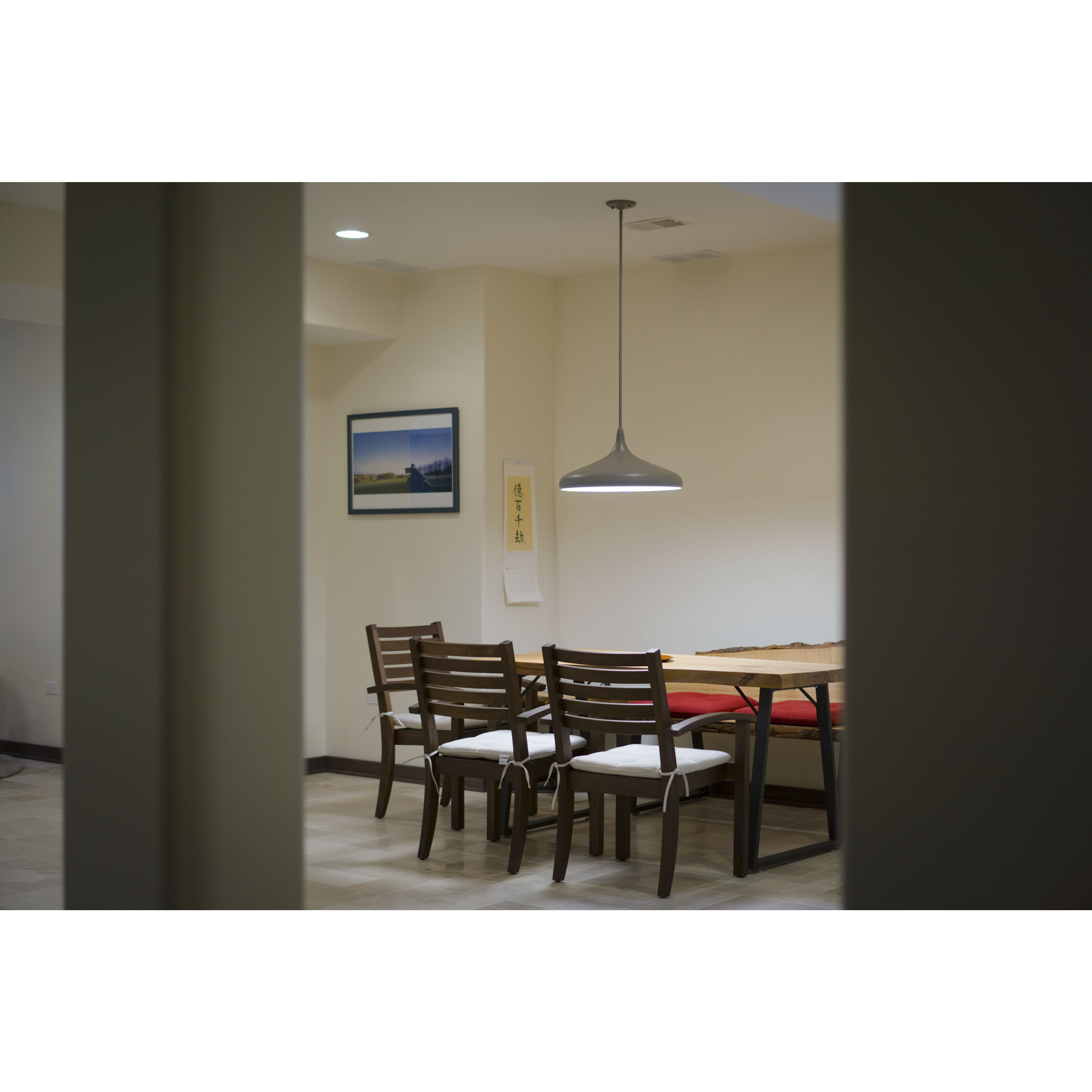 Bacio LED 21 inch Taupe Sensor Pendant Ceiling Light