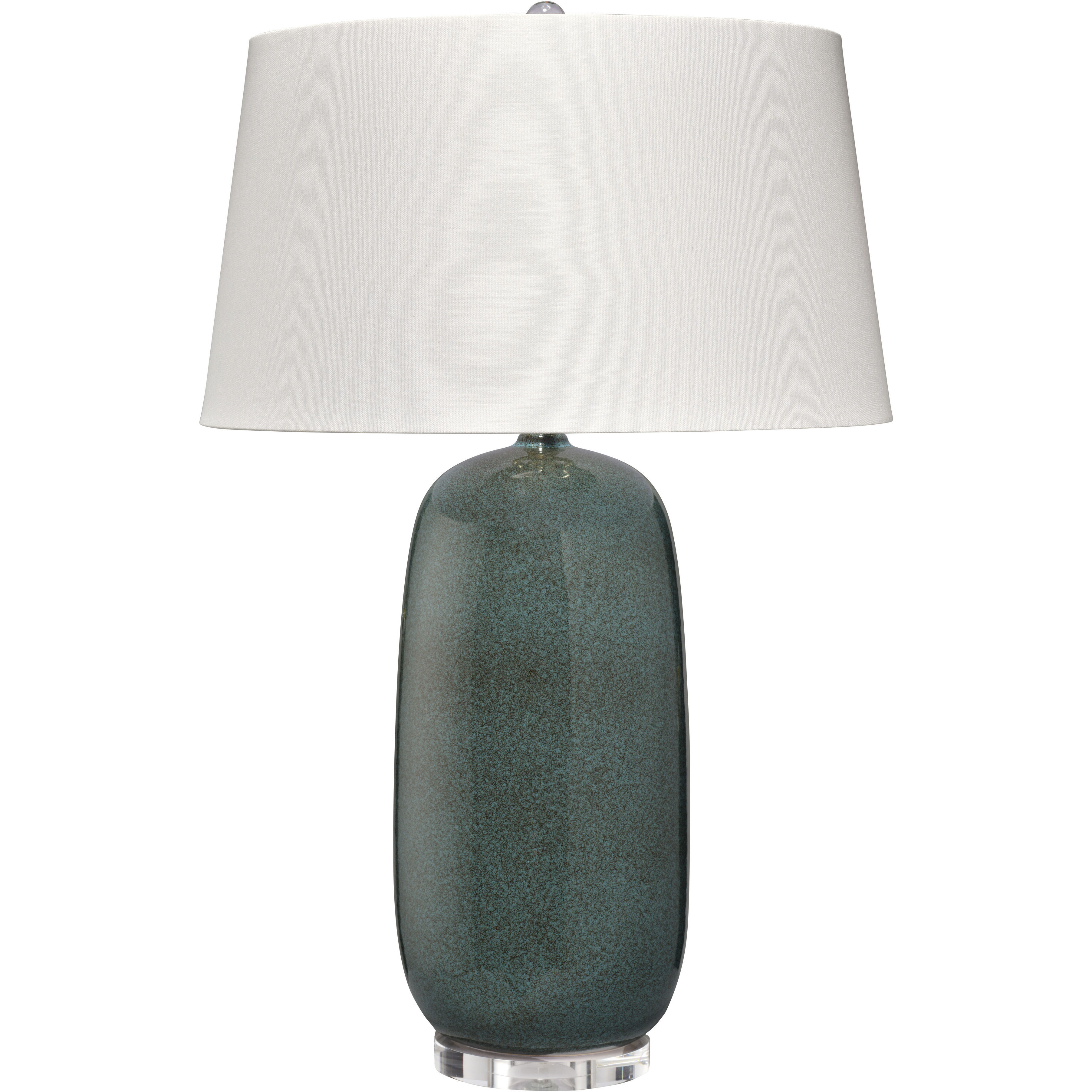 Balsalm 30.25 inch 150 watt Teal Reactive Glaze Table Lamp Portable Light, Inline