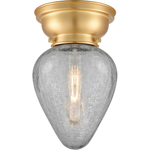 Aditi Geneseo 1 Light 7 inch Satin Gold Flush Mount Ceiling Light, Aditi