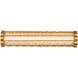 Signature Fortress LED 27 inch Aged Brass Bath Vanity & Wall Light, Schonbek Signature