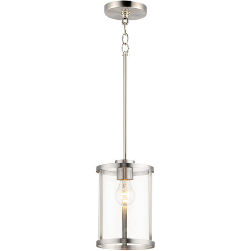 Sentinel 1 Light 7 inch Satin Nickel Single Pendant Ceiling Light